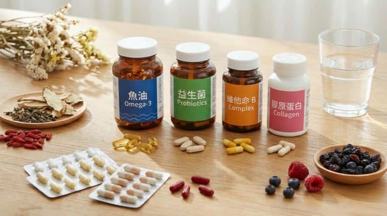 保健食品（營養補充品）可以在日常飲食不足時補充促進健康。